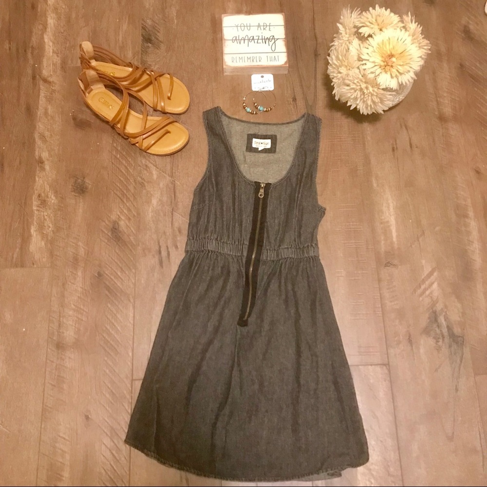 Derek Heart Denim Dress. Size Medium.